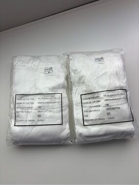 Men's White Cotton Underwear Set - Pack of 2